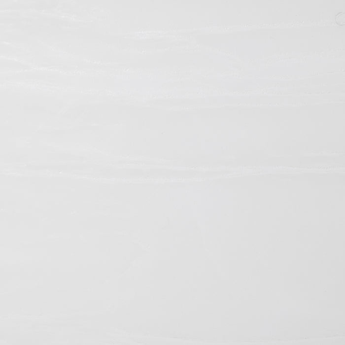 Kerwin Rectangle Faux Marble Top Dining Table White and Chrome