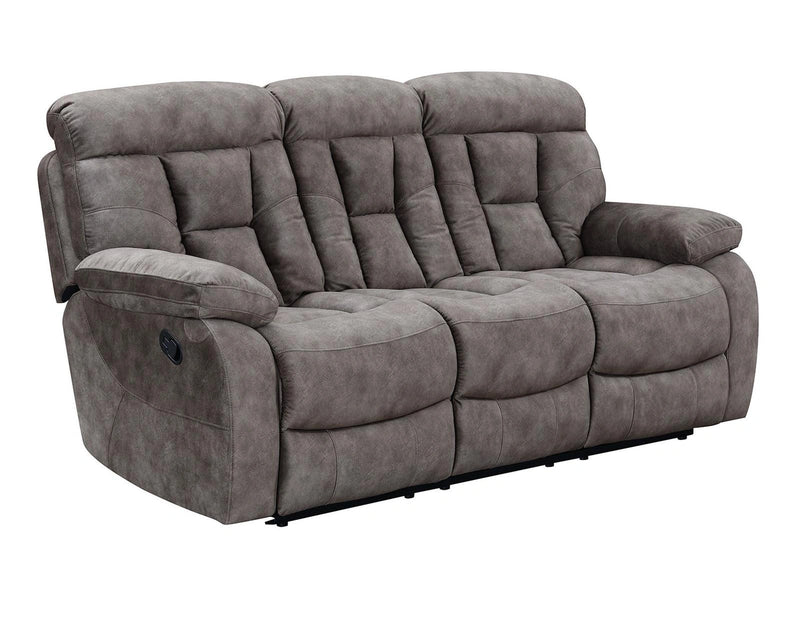 Steve Silver Bogata Manual Reclining Sofa in Majestic Mushroom