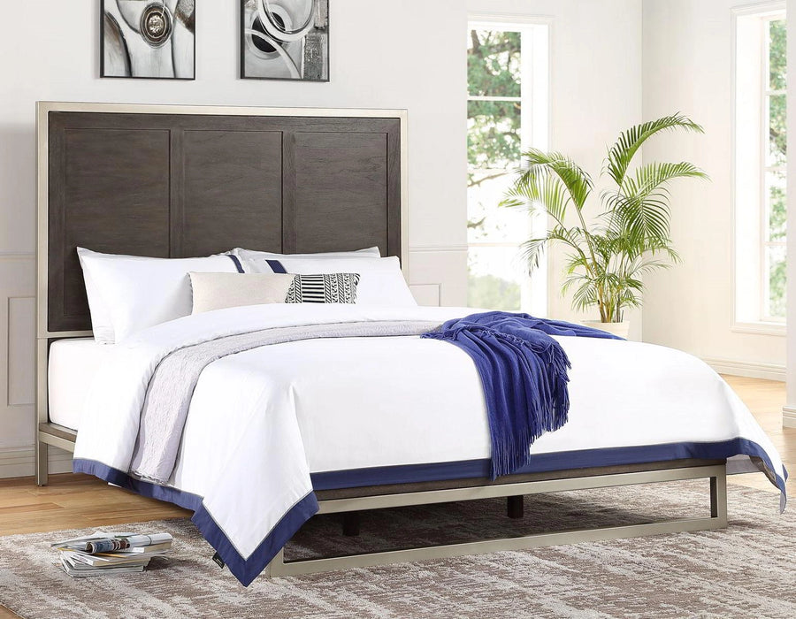Steve Silver Broomfield Queen Platform Bed in Walnut