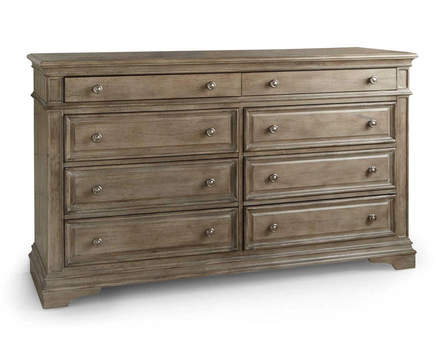 Steve Silver Highland Park 8 Drawer Dresser in Waxed Driftwood