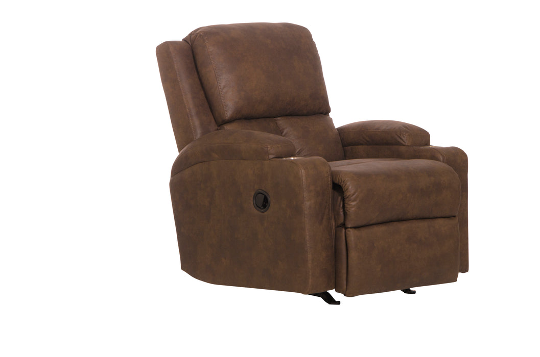 Kyle Rocker Recliner w/dual cupholders - Valeri Furniture & Blinds (Appleton, WI)
