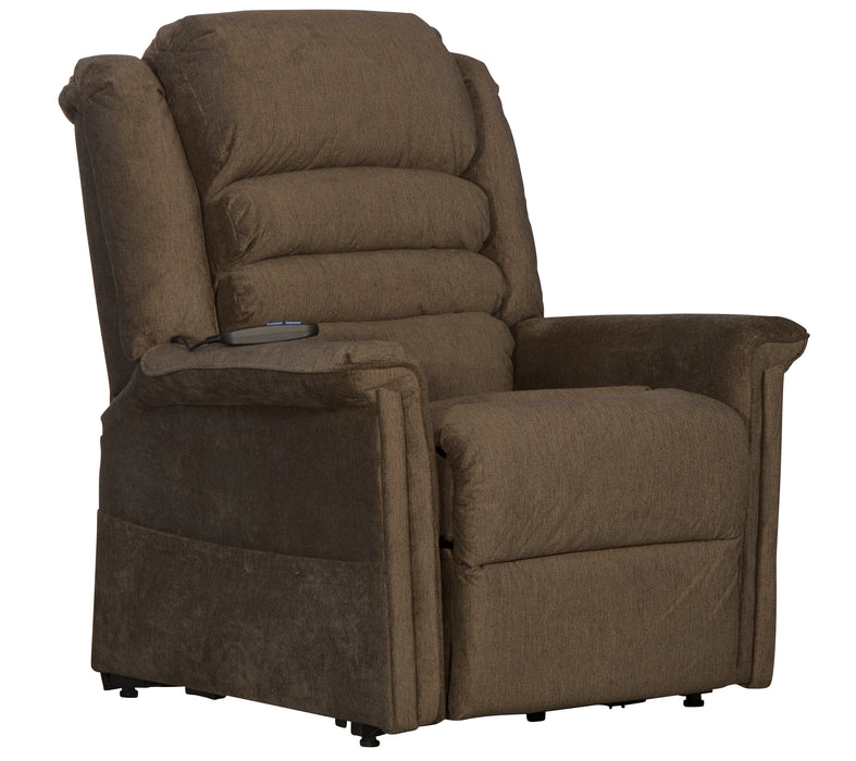 Invincible Pow'r Lift Full Lay-Out Chaise Recliner - Valeri Furniture & Blinds (Appleton, WI)