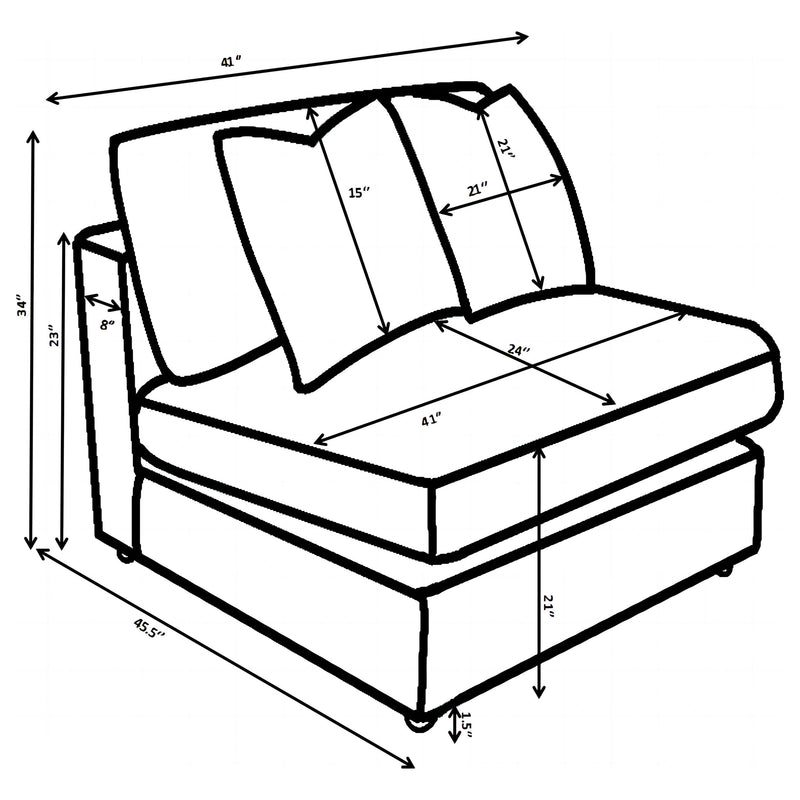 Blaine Armless Chair