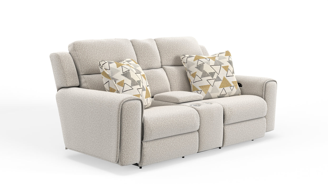 Micah Power Headrest Power Deep Seat Reclining Console Loveseat - Valeri Furniture & Blinds (Appleton, WI)