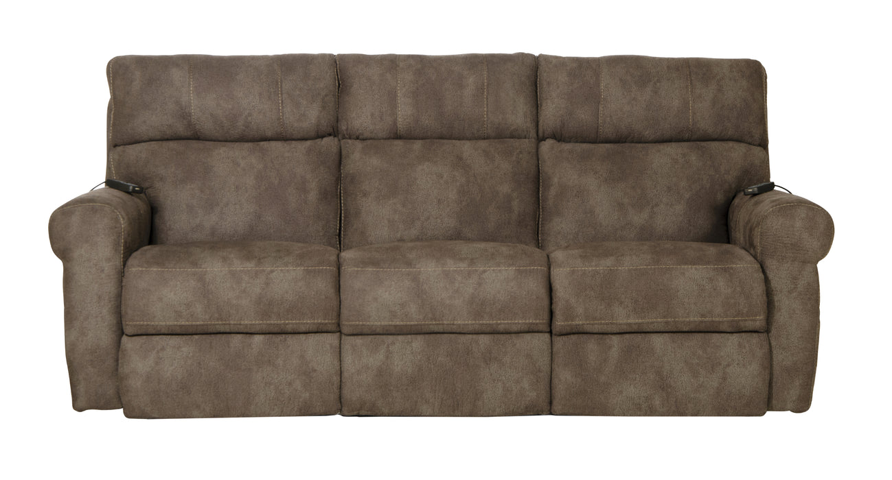 Tranquility Power Headrest Power LayFlat Recl Sofa w/DDT/CR3 Heat/Massage/Lumbar - Valeri Furniture & Blinds (Appleton, WI)