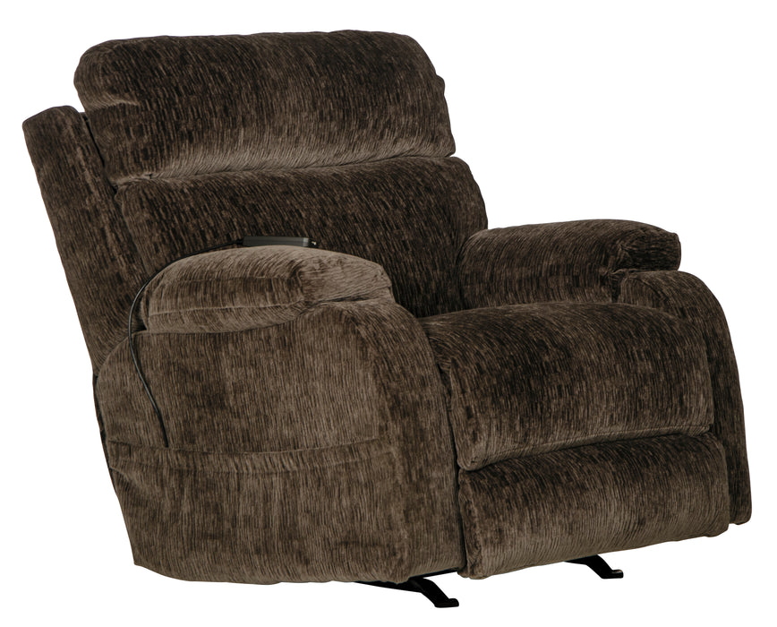 Refresher Power Headrest Power Rocker Recliner w/CR3 Heat/Msg/Lumbar - Valeri Furniture & Blinds (Appleton, WI)