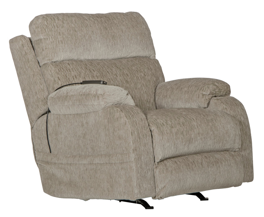 Refresher Power Headrest Power Rocker Recliner w/CR3 Heat/Msg/Lumbar - Valeri Furniture & Blinds (Appleton, WI)