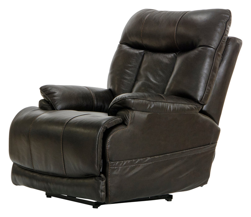 Naples Power Headrest Power Lay Flat Recliner w/Extended Ottoman - Valeri Furniture & Blinds (Appleton, WI)