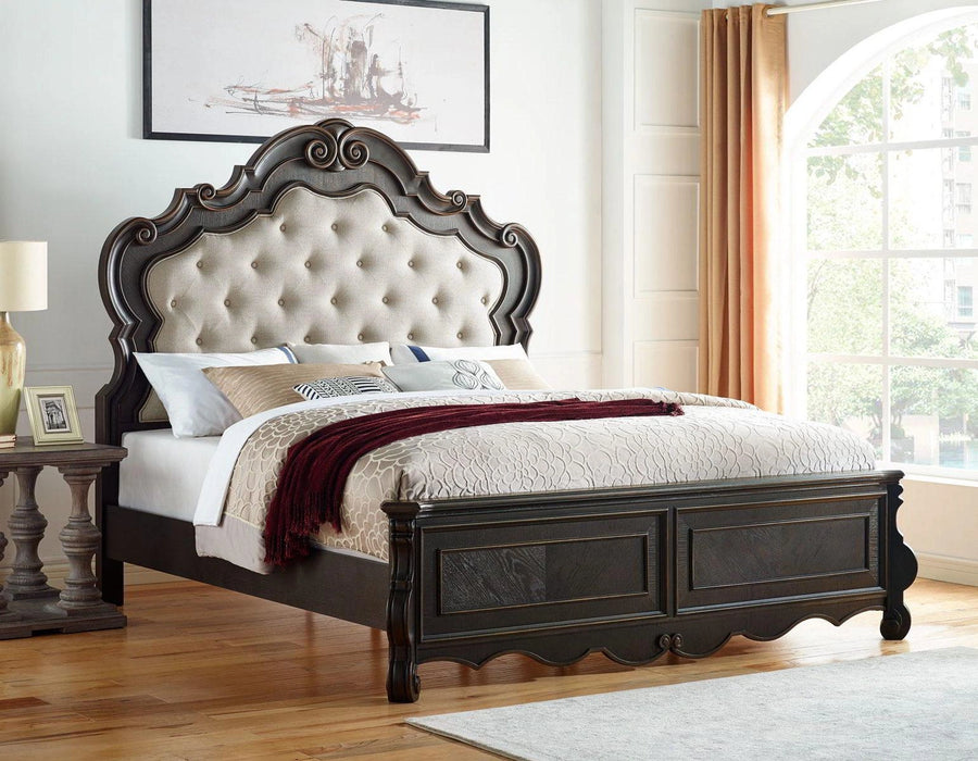 Steve Silver Rhapsody Queen Panel Bed in Molasses
