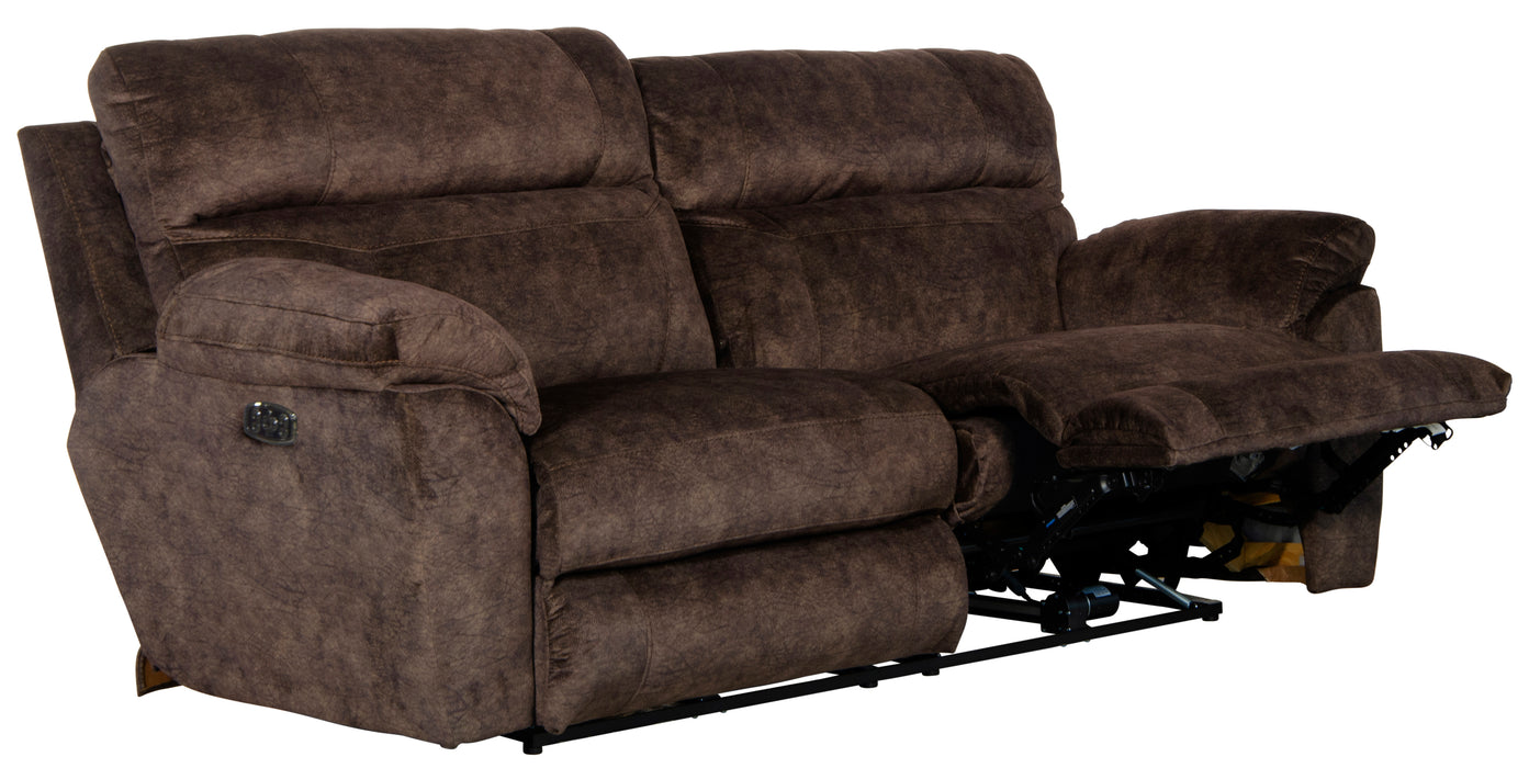 Sedona Power Headrest w/Lumbar Lay Flat Reclining Sofa - Valeri Furniture & Blinds (Appleton, WI)