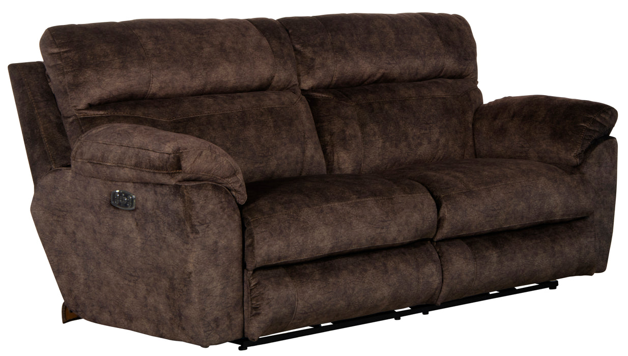 Sedona Pwr Hdrst w/Lumbar Lay Flt Rcl Cnsl Loveseat w/Stg & Cphldrs - Valeri Furniture & Blinds (Appleton, WI)