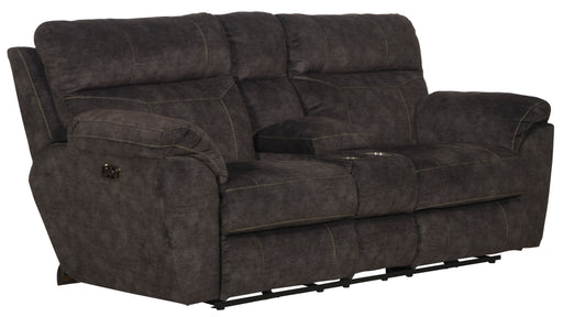 Sedona Pwr Hdrst w/Lumbar Lay Flt Rcl Cnsl Loveseat w/Stg & Cphldrs - Valeri Furniture & Blinds (Appleton, WI)