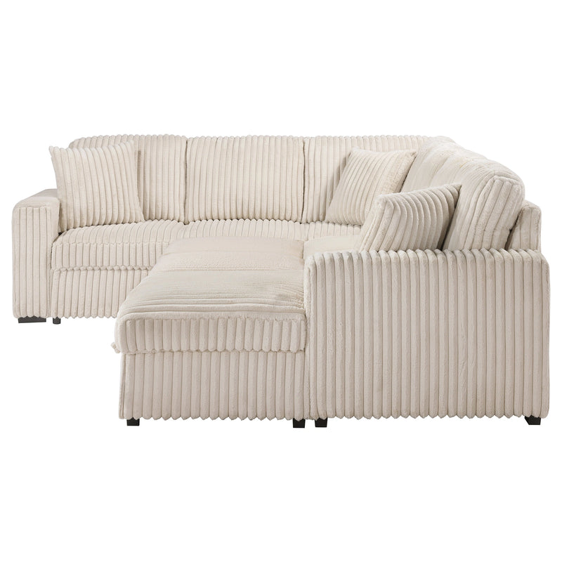 Devonshire Pull-Out Sleeper Sectional Sofa