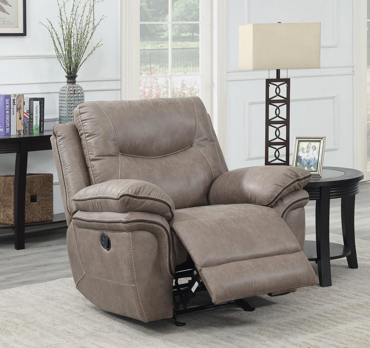 Steve Silver Isabella Manual Glider Recliner in Sand