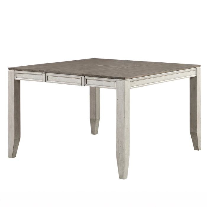 Steve Silver Abacus Butterfly Leaf Counter Table in Smoky Alabaster