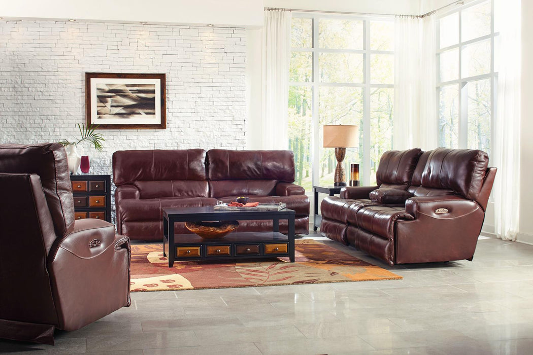 Catnapper Wembley Lay Flat Reclining Sofa in Walnut