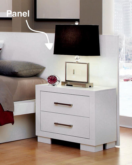 Jessica Nightstand Panels White (Set of 2) - Valeri Furniture & Blinds (Appleton, WI)