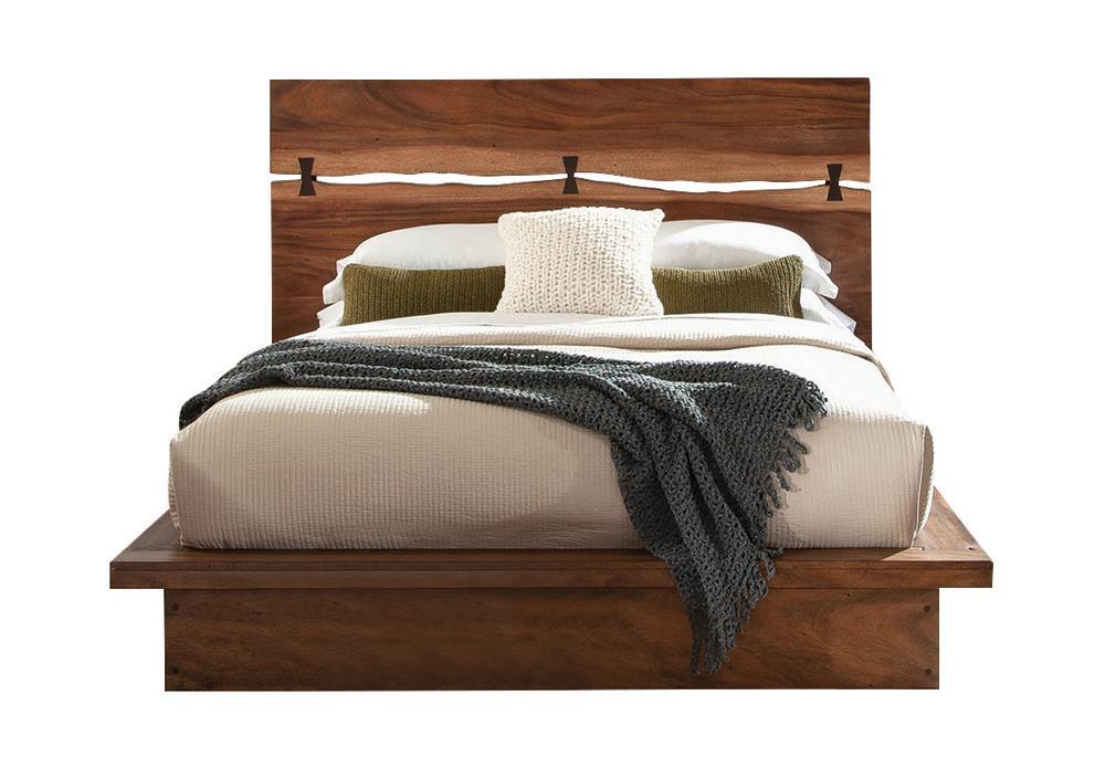 Winslow California King, E.King & Queen Bed Smokey Walnut and Coffee Bean
