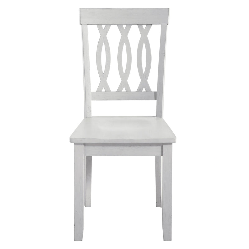 Steve Silver Naples Side Chair in Antiqued White (Set of 2)