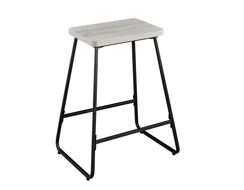 Steve Silver Carson Counter Stool in Weathered Driftwood (Set of 2)