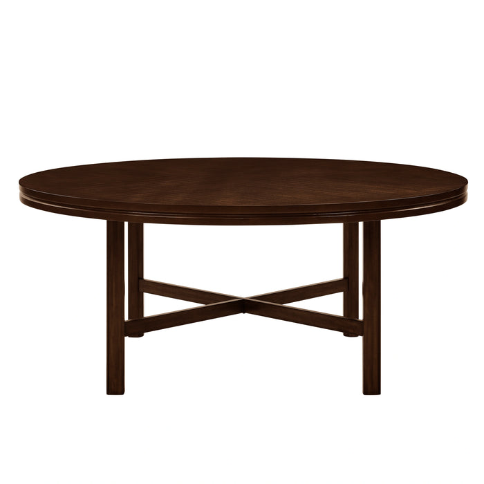 Steve Silver Hartford Round Dining Table in Espresso