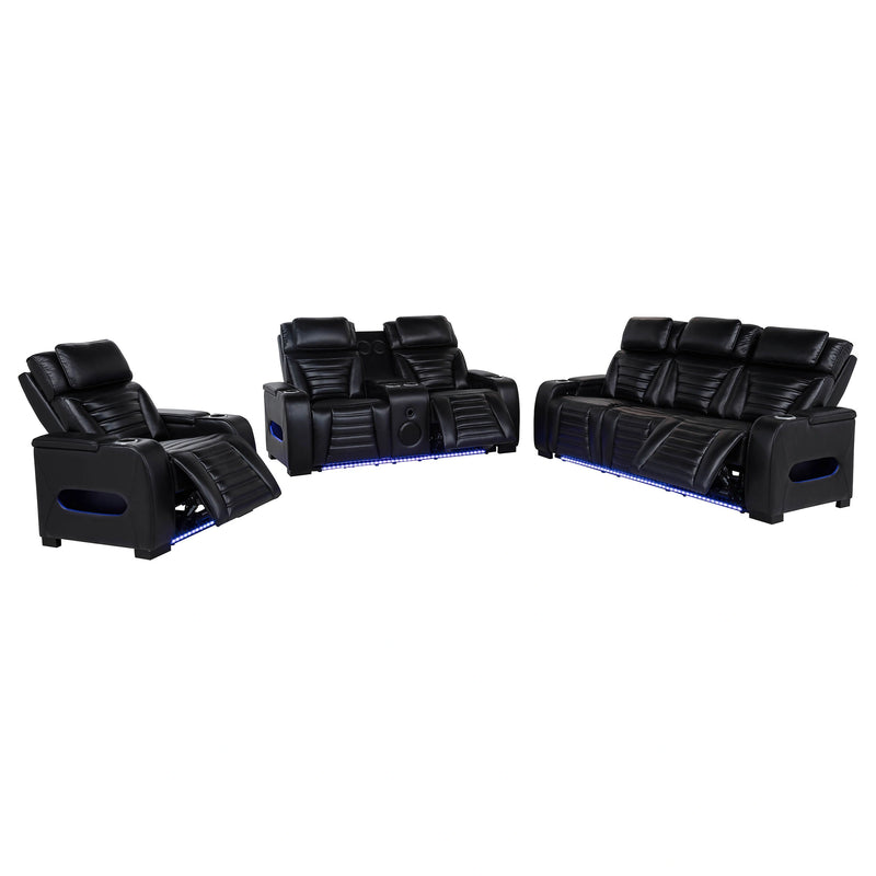 Zuma Dual Power Reclining Sofa Set