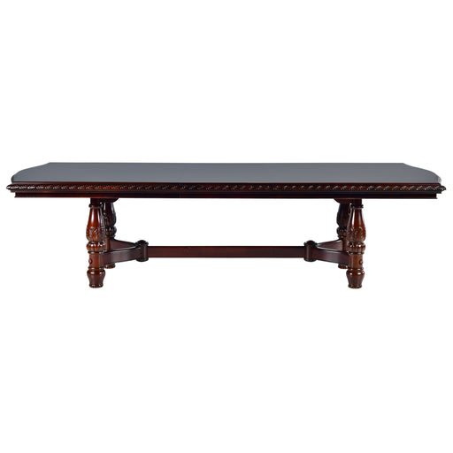 Steve Silver Antoinette Pedestal Dining Table in Brown Cherry - Valeri Furniture & Blinds (Appleton, WI)