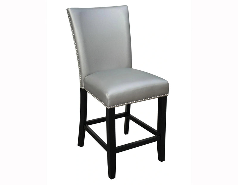 Steve Silver Camila Silver Counter Chair in Silver (Set of 2)