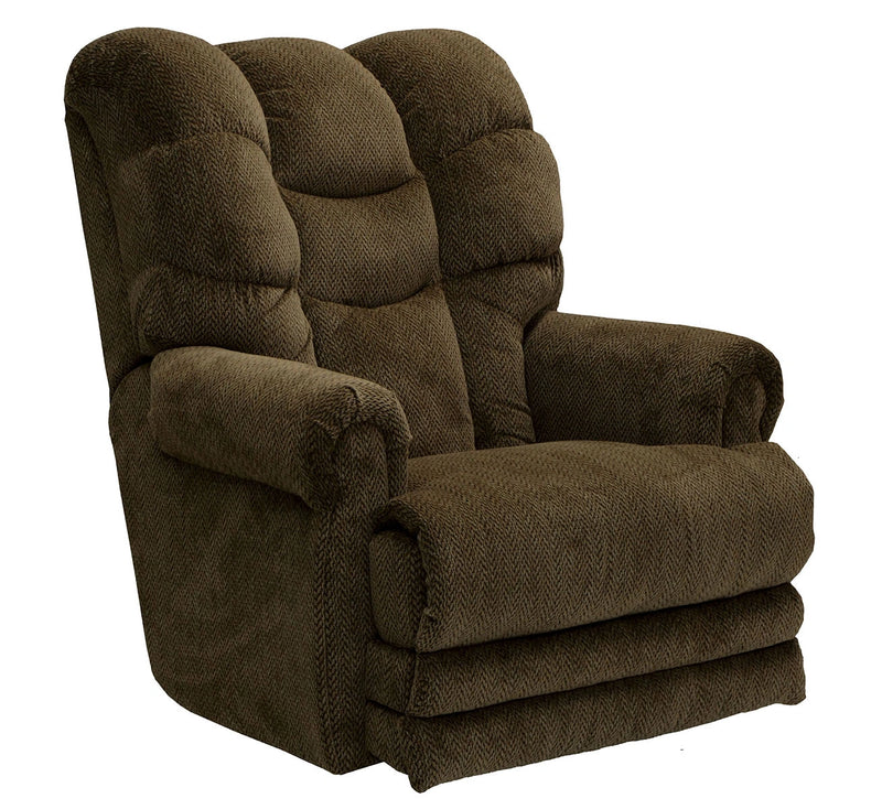 Catnapper Malone Power Lay Flat Recliner with Extended Ottoman in Truffle