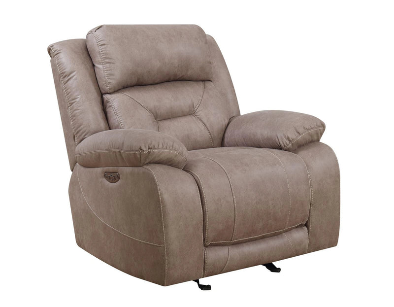 Steve Silver Aria Dual Power Recliner in Desert Sand