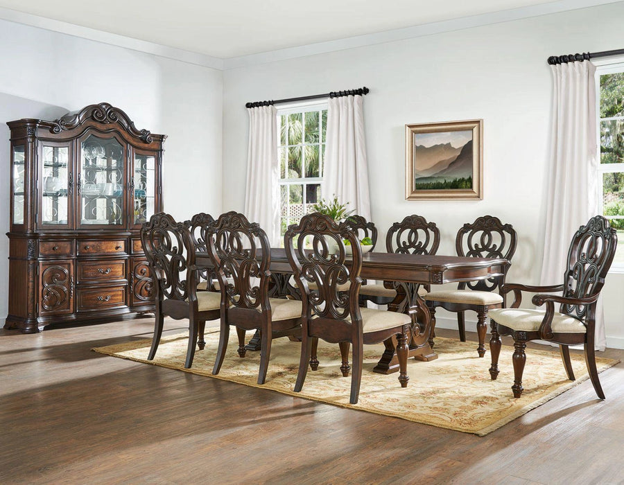 Steve Silver Royale Side Chair in Brown Pecan (Set of 2)