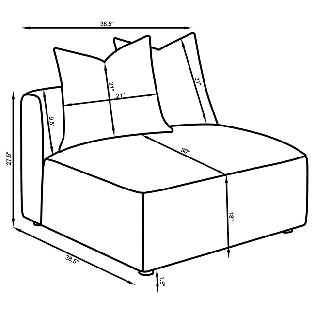 Jennifer Armless Chair