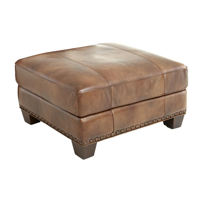Steve Silver Silverado Ottoman in Metamorphosis Camel
