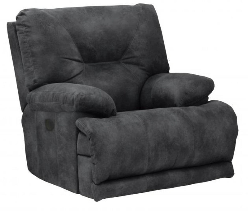 Catnapper Voyager Power Lay Flat Recliner in Slate