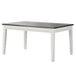 Steve Silver Caylie Dining Table in Two-tone Ivory and Driftwood - Valeri Furniture & Blinds (Appleton, WI)
