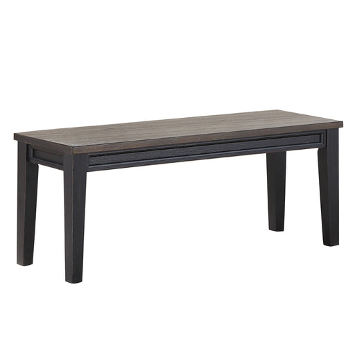 Steve Silver Raven Noir Bench in Two Tone Ebony and Driftwood - Valeri Furniture & Blinds (Appleton, WI)