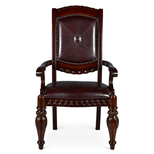 Steve Silver Antoinette Arm Chair (Set of 2) in Rich Cherry - Valeri Furniture & Blinds (Appleton, WI)