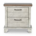 Steve Silver Bear Creek 2 Drawer Nightstand in White Smoke - Valeri Furniture & Blinds (Appleton, WI)